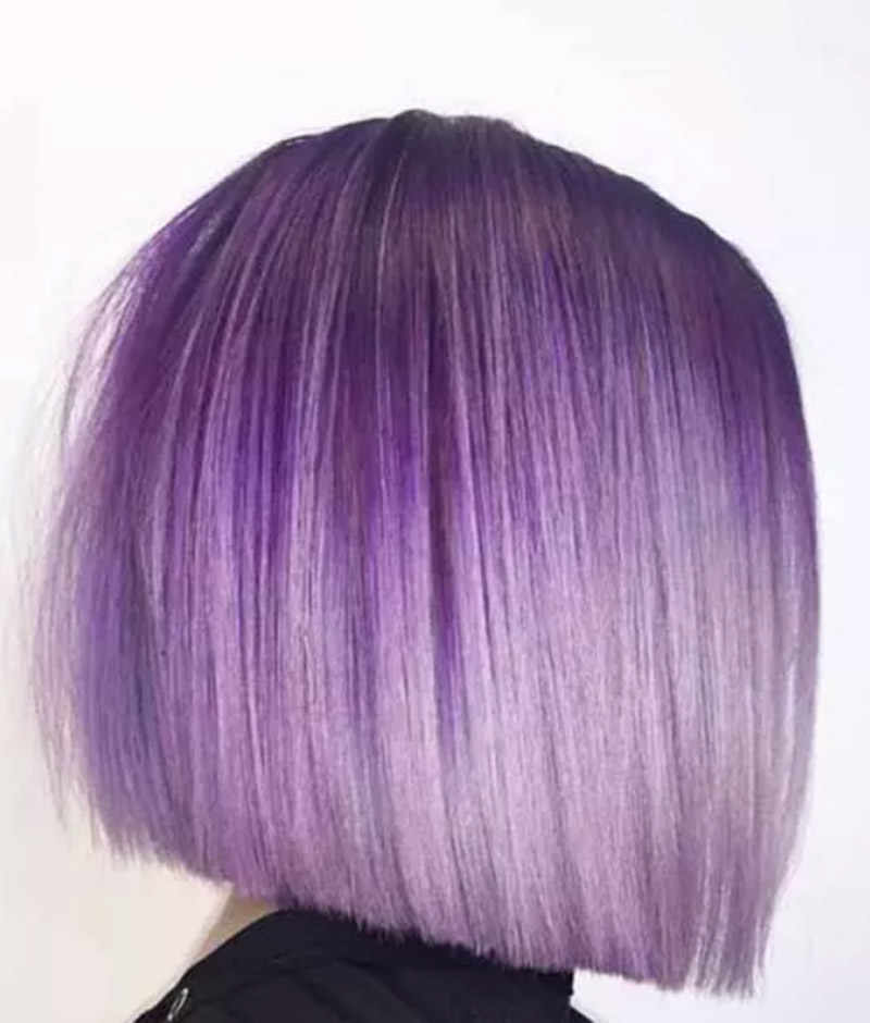 Nhuộm ombre lavender từ chân tóc đến ngọn