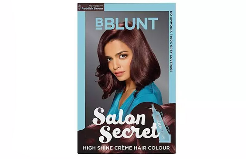 BBlunt Salon Secret High Shine Creme Hair Color – 4.56 Reddish Brown Mahogany