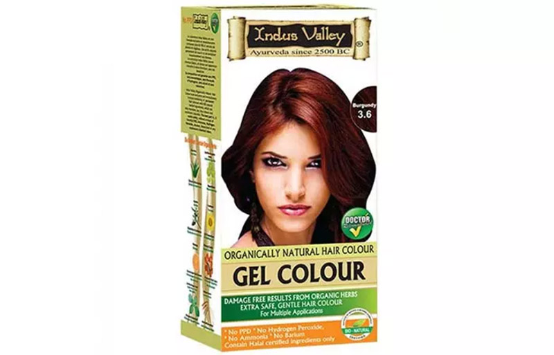 Indus Valley Organically Natural Get Hair Color – 3.6 Burgundy