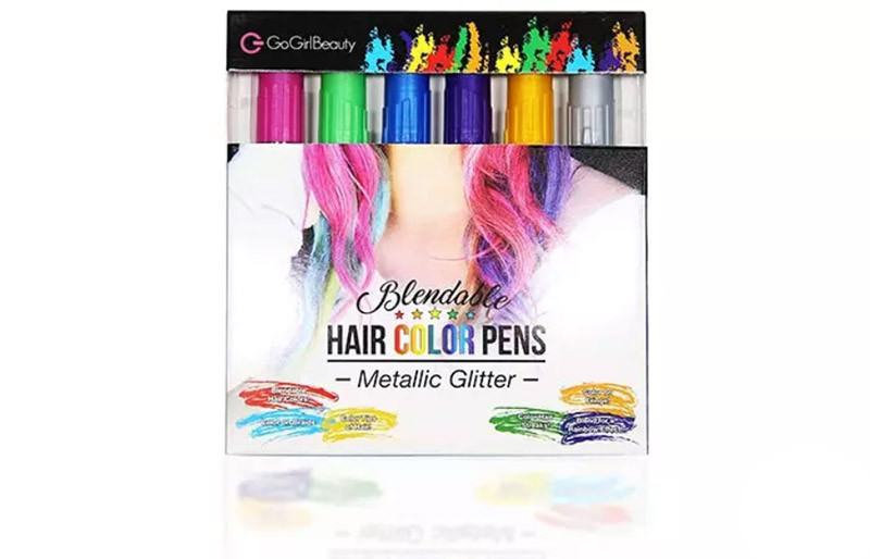 GoGirl Beauty Metallic Glitter Hair Color Pens