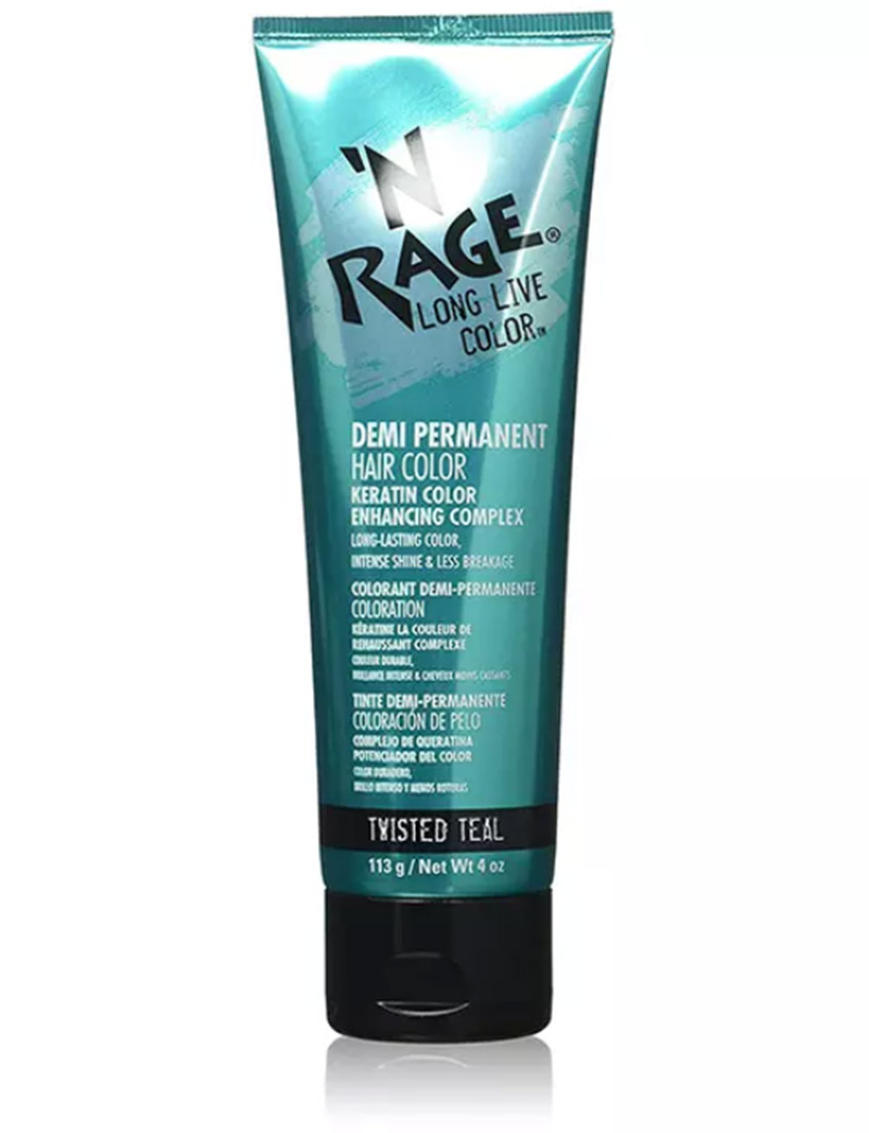 ‘N Rage long Live Demi-Permanent Hair Color – Twisted Teal